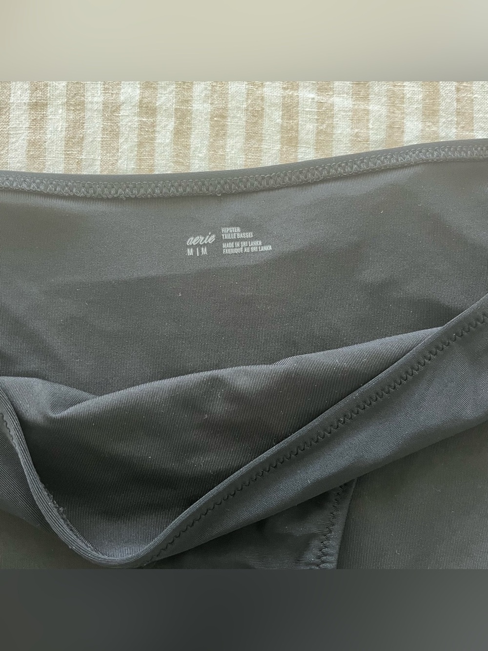 NWOT aerie Black Hipster Bikini Swimsuit Swim Bottom - Classic Coverage - Picture 3 of 12